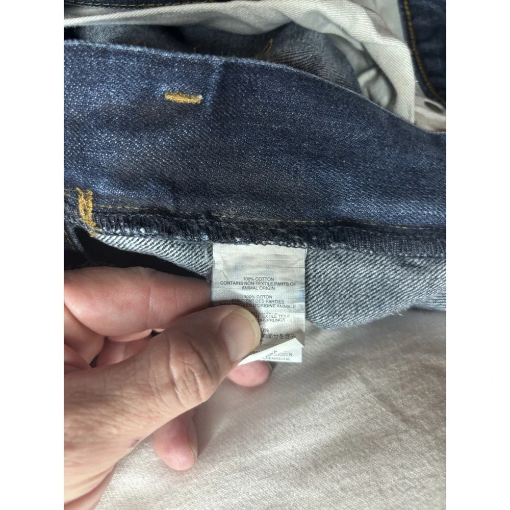 J.Crew 770 Japanese Kaihara Denim Dark Blue Jeans Men's 32x30 Straight Slim
